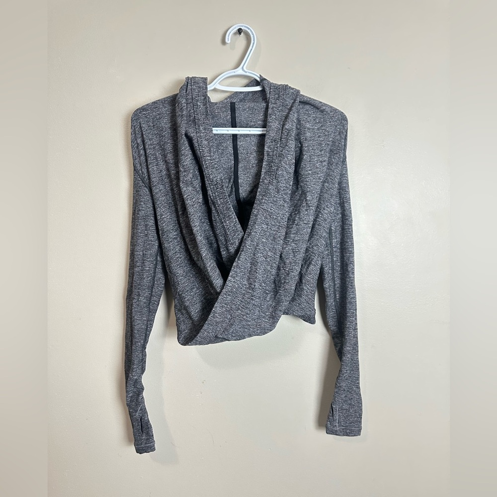 Ivivva Size 10 Heathered Gray Long Sleeve Top